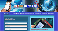 Desktop Screenshot of freejobalerts.com