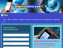 Tablet Screenshot of freejobalerts.com